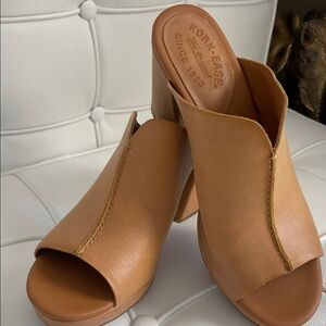 Kork-Ease Women's Harlin Mules Tan Brown Leather  Size 11